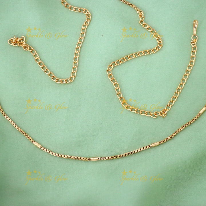 Stunning Gold-Toned Hip Chain for Festive Shine