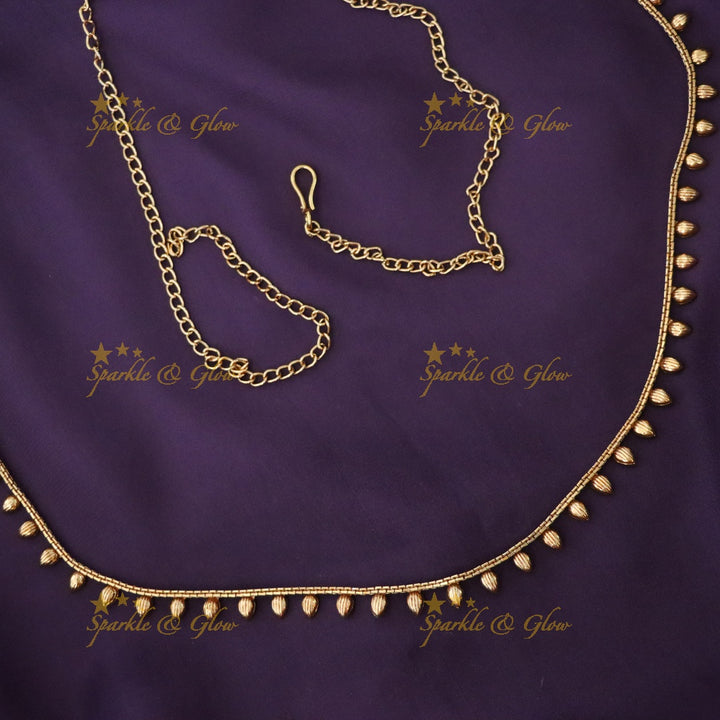 Exquisite Gold-Toned Hip Chain for Festive Wear
