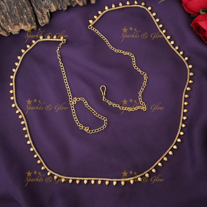 Exquisite Gold-Toned Hip Chain for Festive Wear