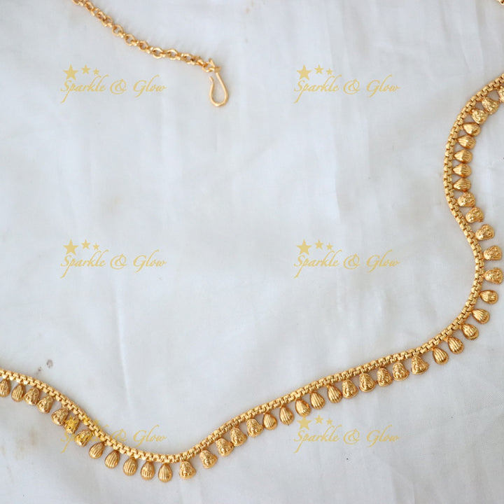 Gold-Plated Hip Chain for Festive Glamorous Look