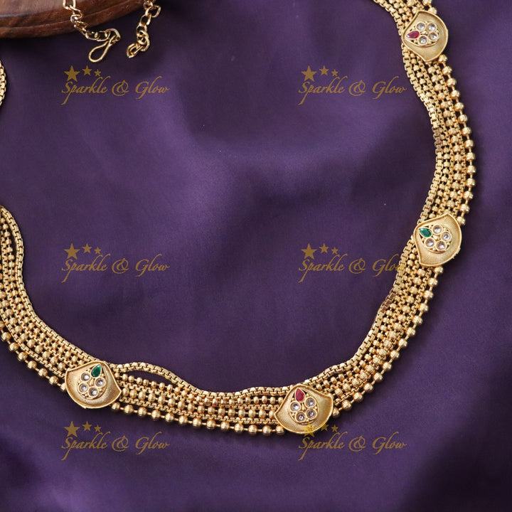 Elegant Gold-Toned Hip Chain for Weddings & Celebrations