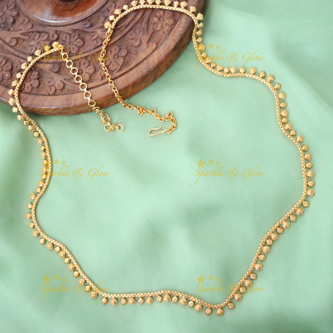 Elegantly Crafted Gold Festive Hip Chain | Sparkle & Glow