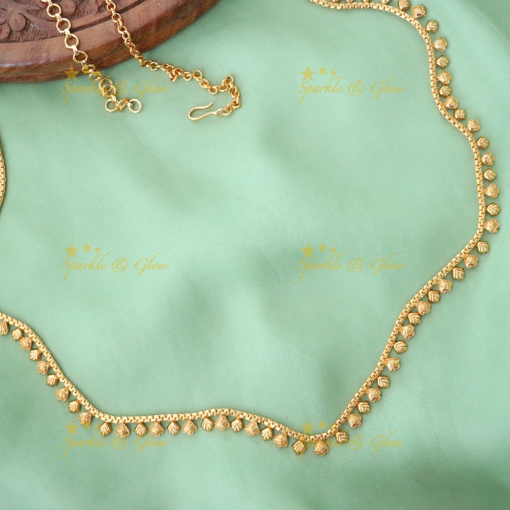 Elegantly Crafted Gold Festive Hip Chain | Sparkle & Glow