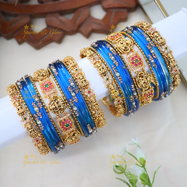Exquisite Kemp Bangles with Floral Design