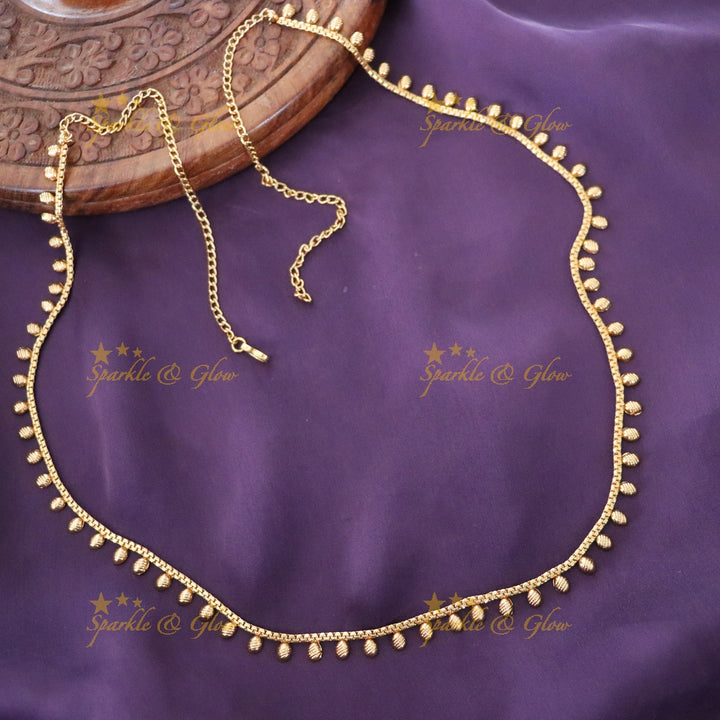 Gold Plated Festive Hip Chain for Weddings | Sparkle & Glow