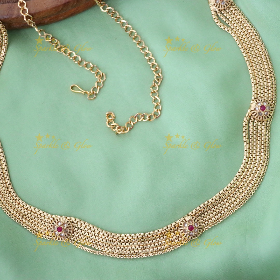Exquisite Gold-Tone Festive Hip Chain Jewelry