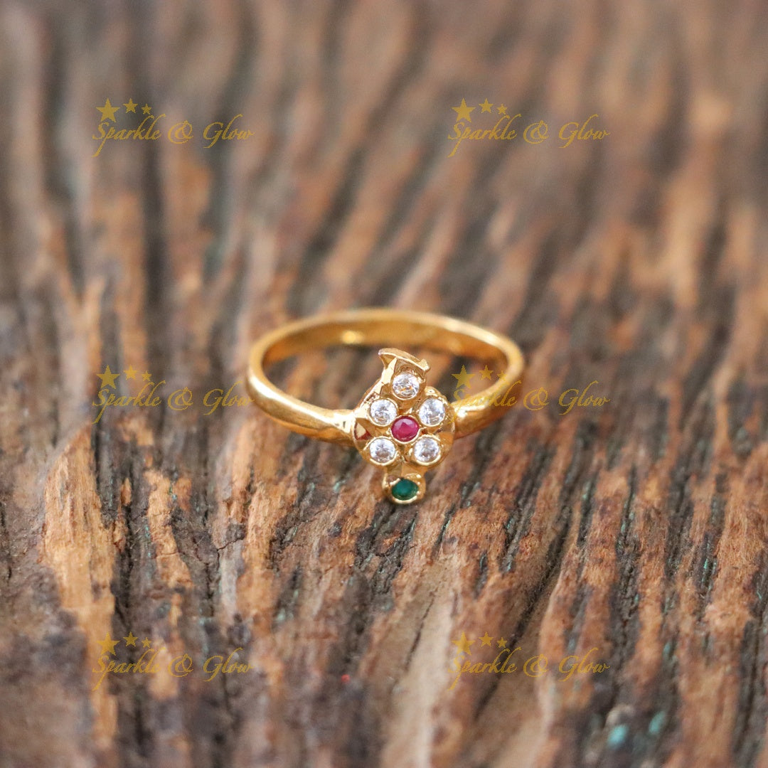 Elegant Microgold Festive Ring for Weddings and Celebrations