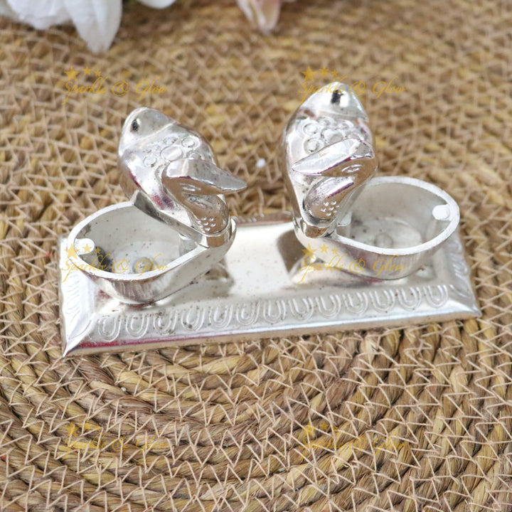 Exquisite Silver Swan Set for Festive and Wedding Gifts