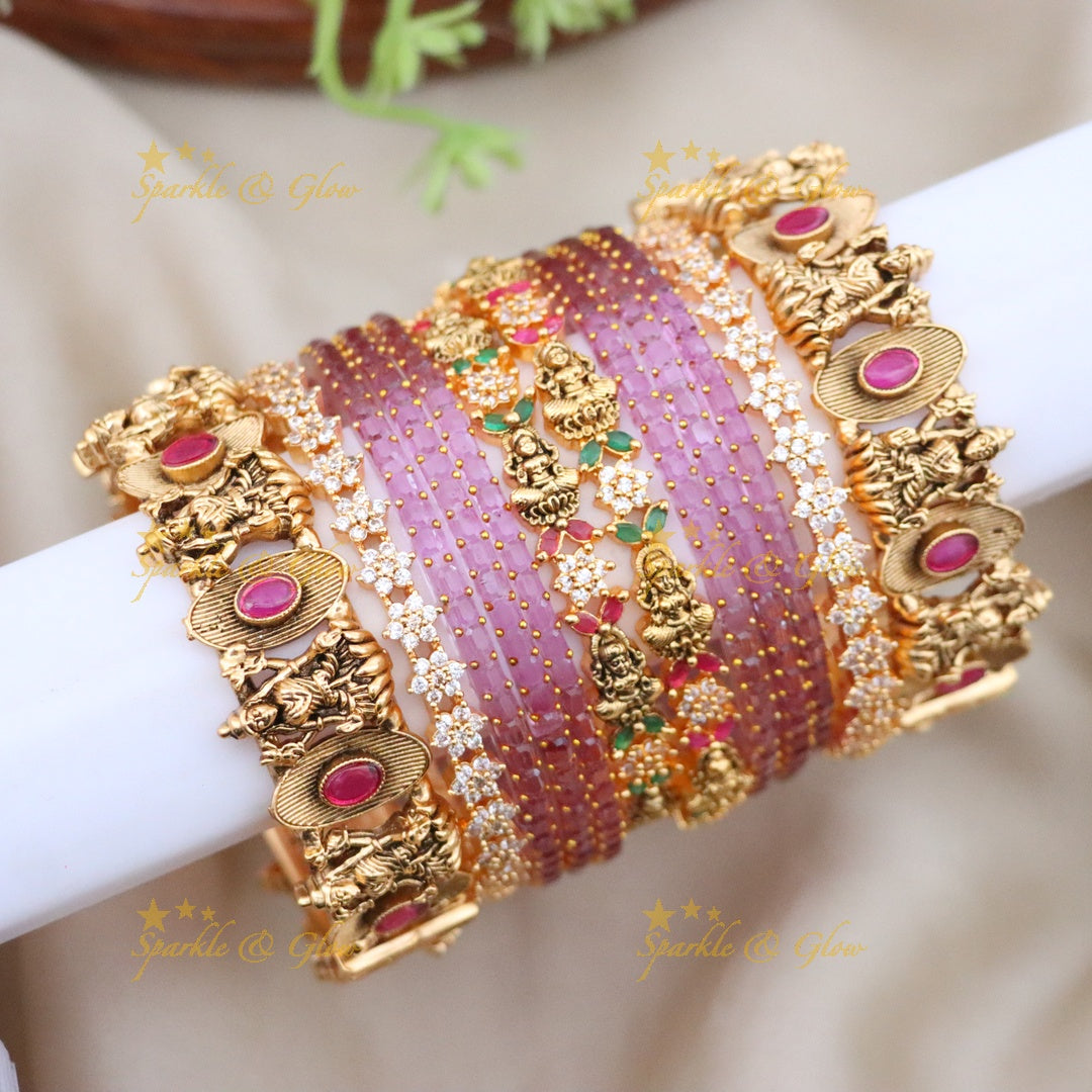 Exquisite Lakshmi Kemp Bangles - Sparkle & Glow