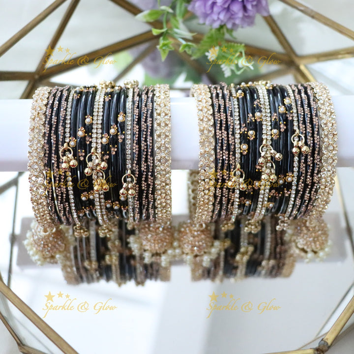 Exquisite Gungroo Jhumka Bridal Bangles - Elegance Redefined