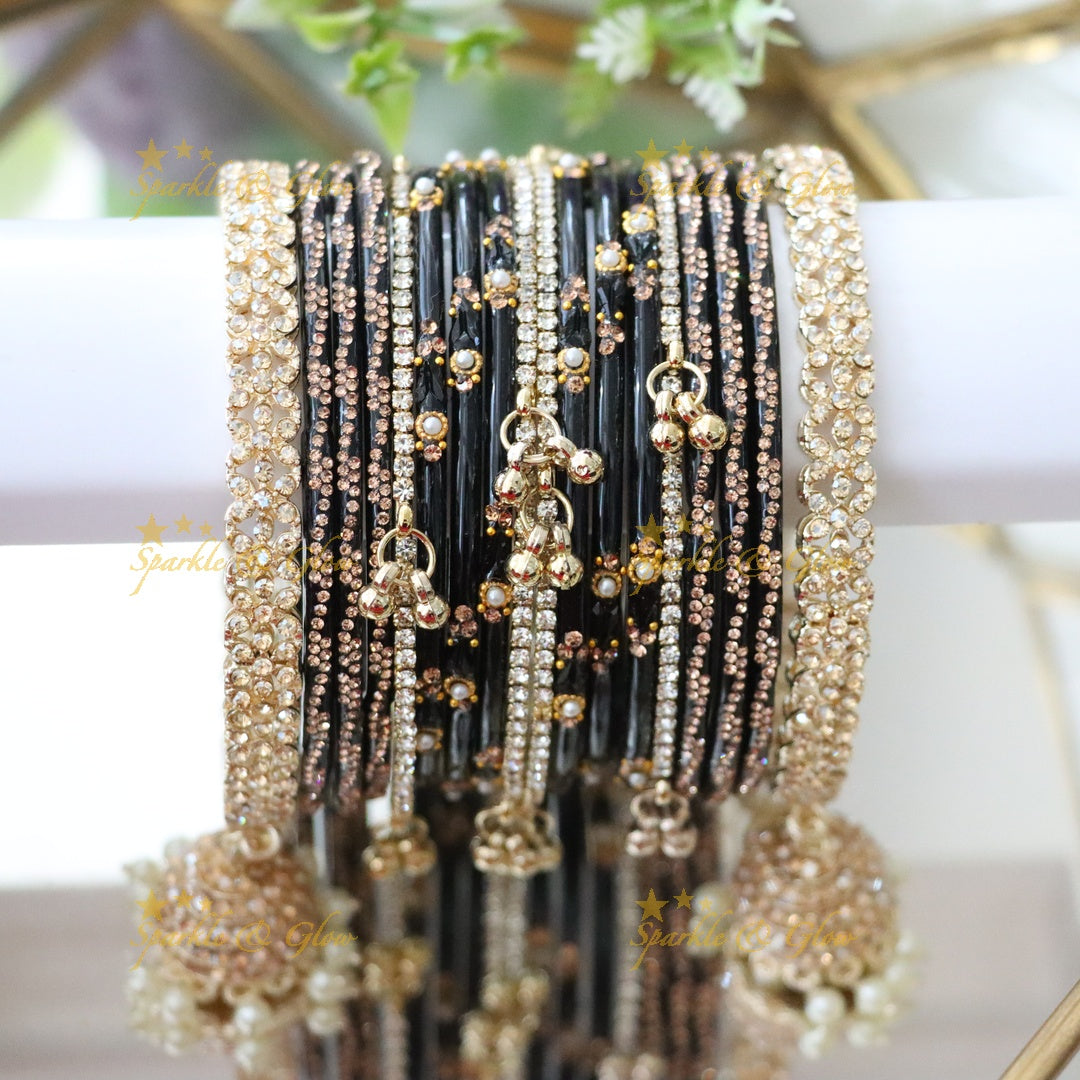 Exquisite Gungroo Jhumka Bridal Bangles - Elegance Redefined