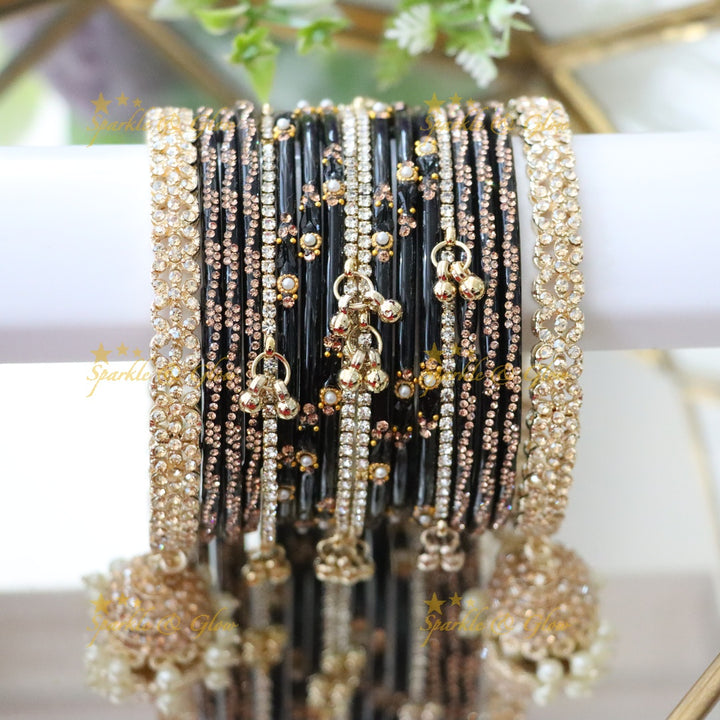 Exquisite Gungroo Jhumka Bridal Bangles - Elegance Redefined