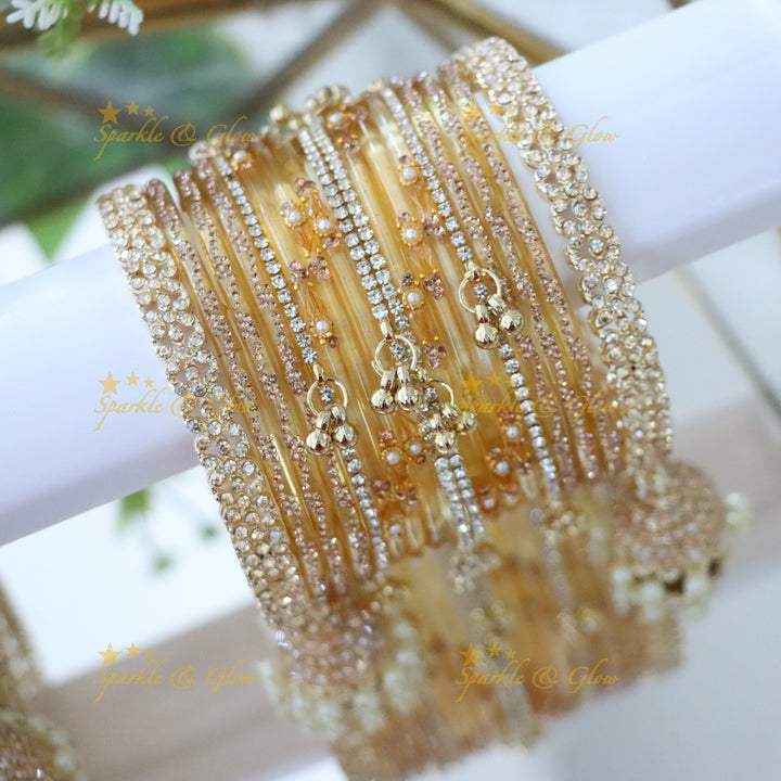 Exquisite Gungroo Jhumka Bridal Bangles - Elegance Redefined