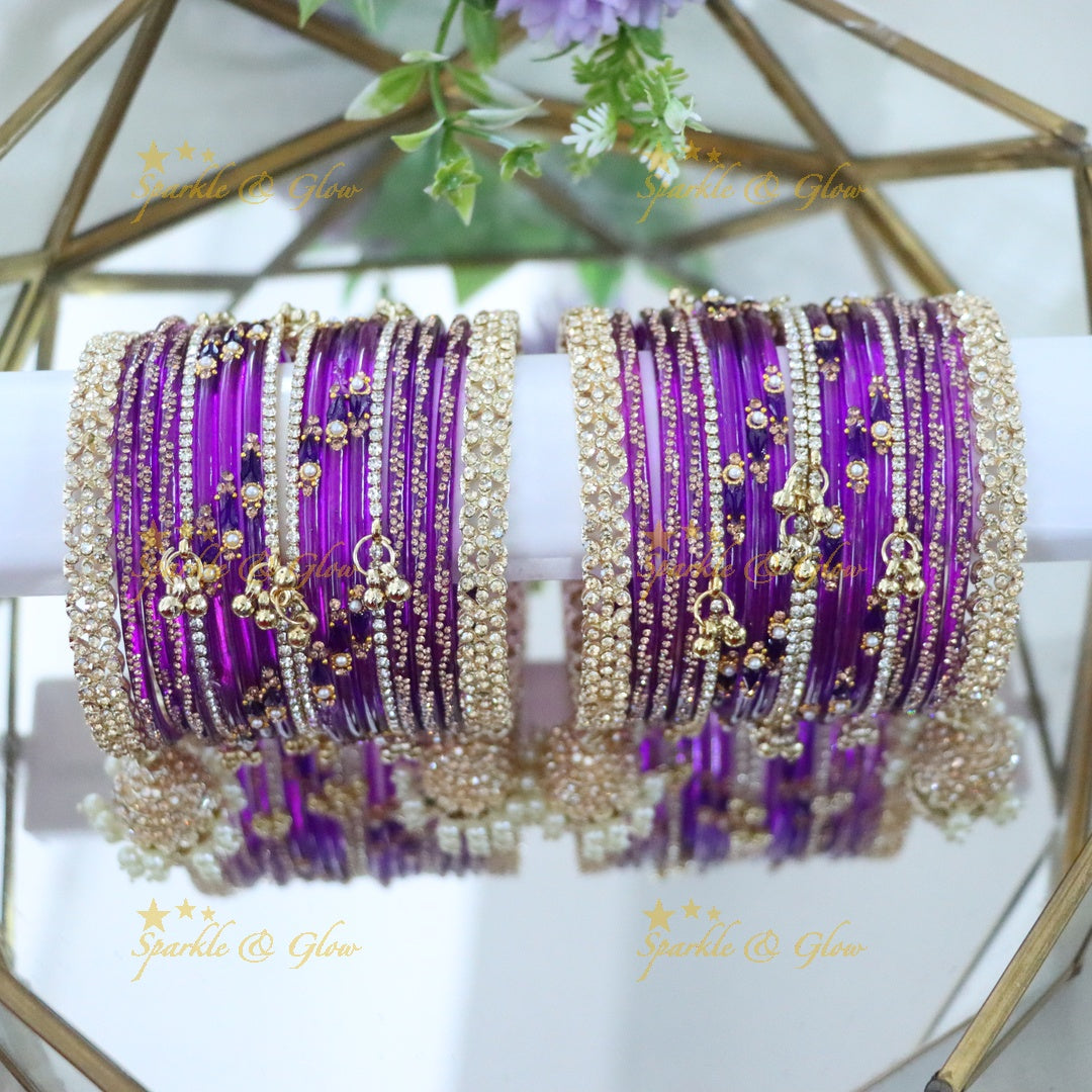 Exquisite Gungroo Jhumka Bridal Bangles - Elegance Redefined