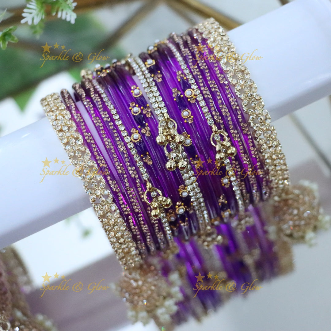 Exquisite Gungroo Jhumka Bridal Bangles - Elegance Redefined