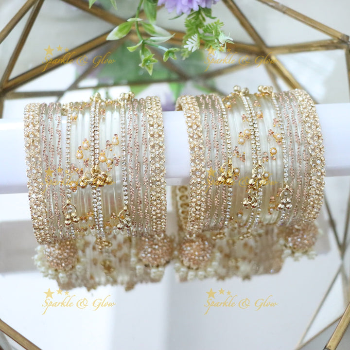 Exquisite Gungroo Jhumka Bridal Bangles - Elegance Redefined