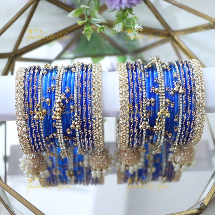 Exquisite Gungroo Jhumka Bridal Bangles - Elegance Redefined