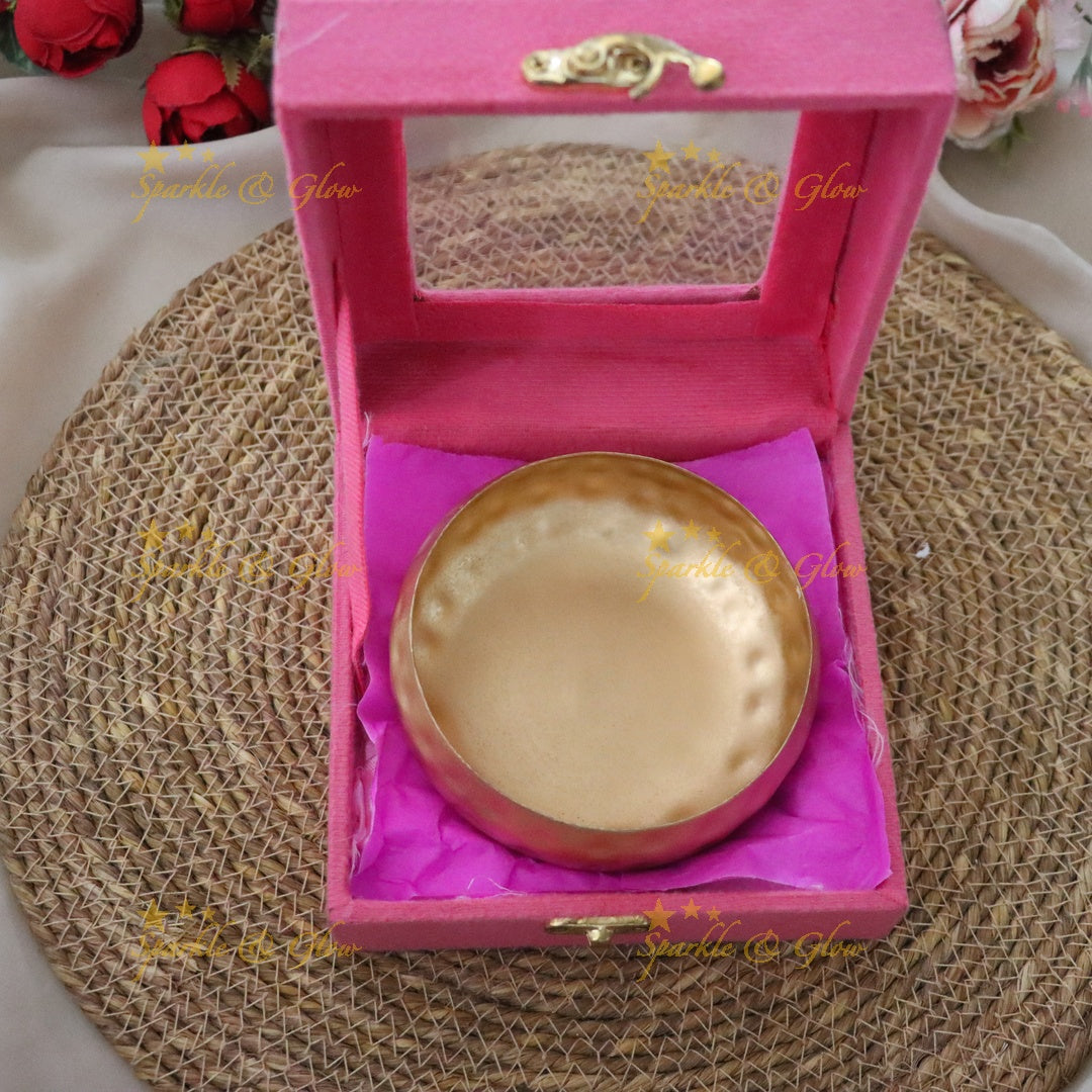 Deluxe Gold Gift Bowl for Weddings & Festivals