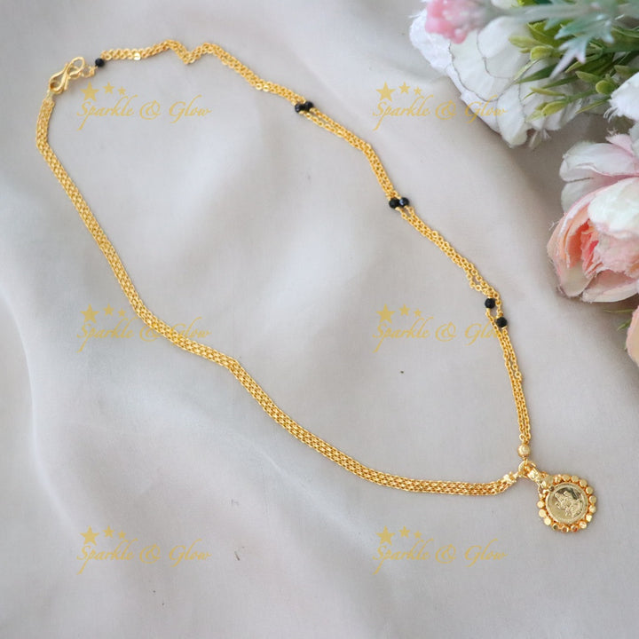 Exquisite Gold-Plated Mangal Sutra Necklace - New Arrival
