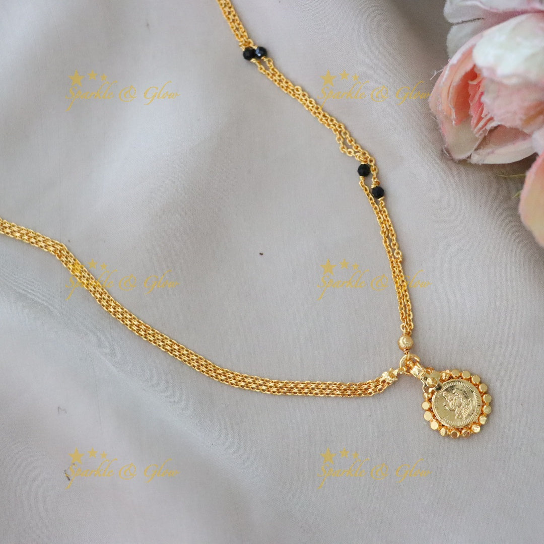 Exquisite Gold-Plated Mangal Sutra Necklace - New Arrival
