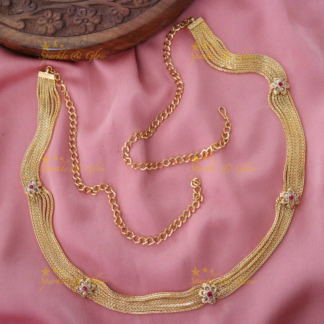 Stunning Gold Hip Chain for Weddings & Festivals