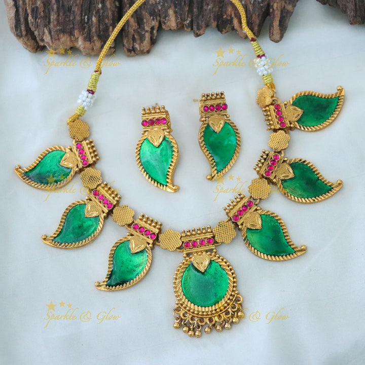 Luxurious Kerala Gold-Plated Necklace Set