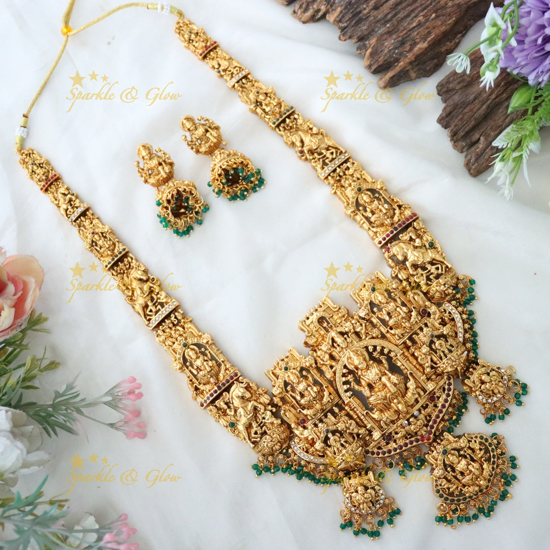 Enchanting Gold Temple Necklace for Celebrations