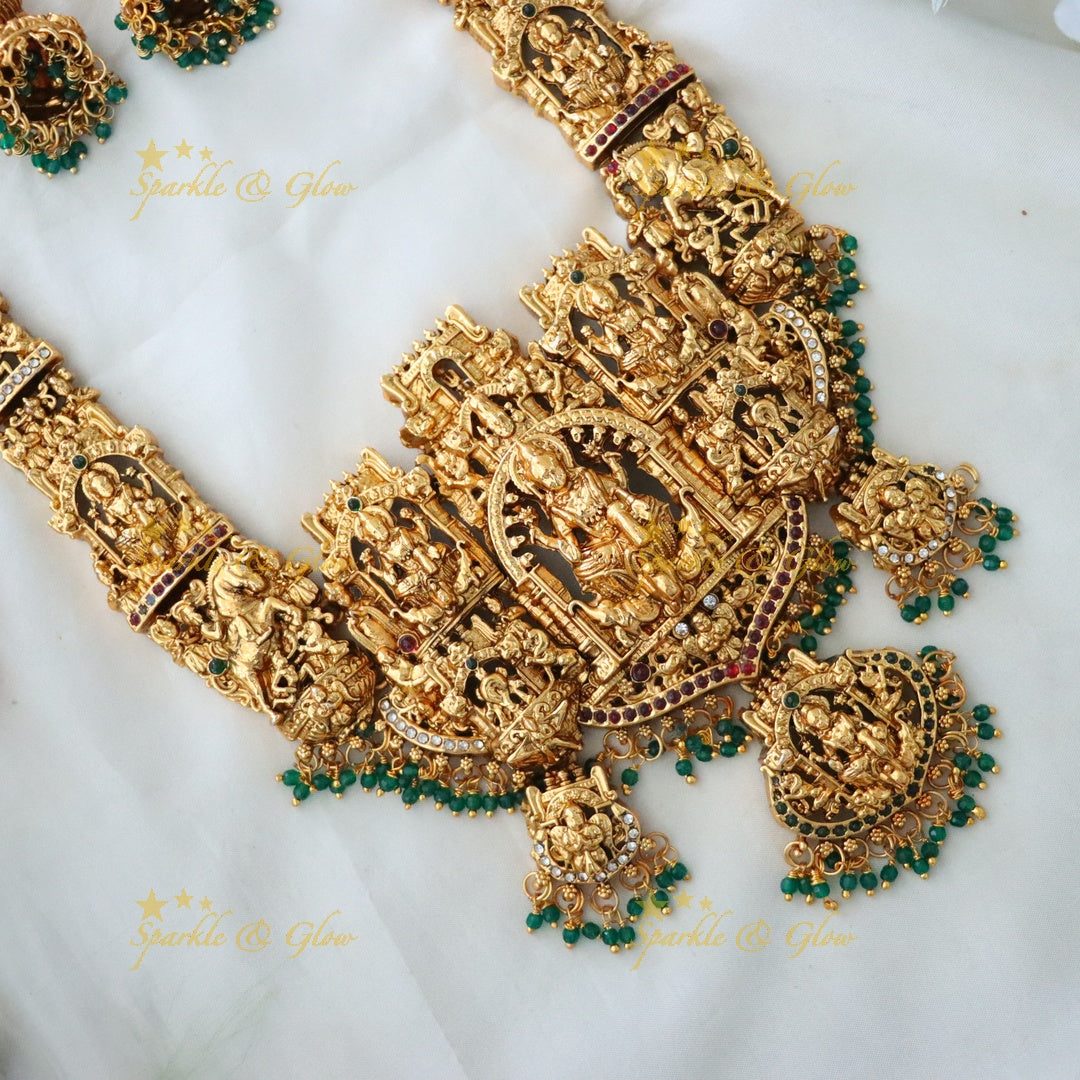 Enchanting Gold Temple Necklace for Celebrations