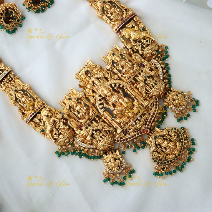 Enchanting Gold Temple Necklace for Celebrations