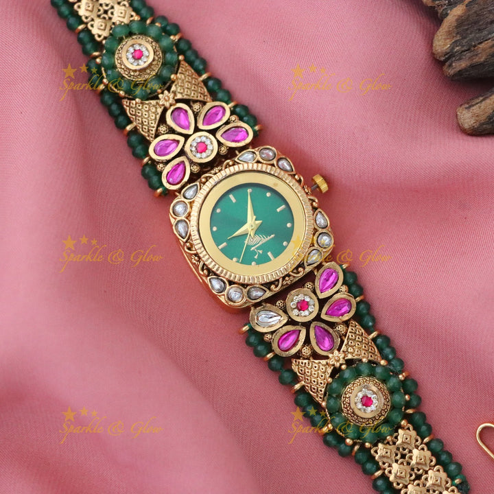 Exquisite Gold-Plated Heritage Bracelet Watch
