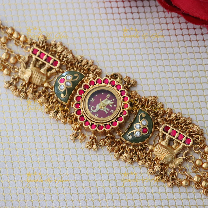 Exquisite Kashmiri Bracelet Watch - Heritage Design