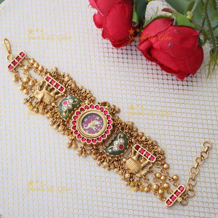 Exquisite Kashmiri Bracelet Watch - Heritage Design