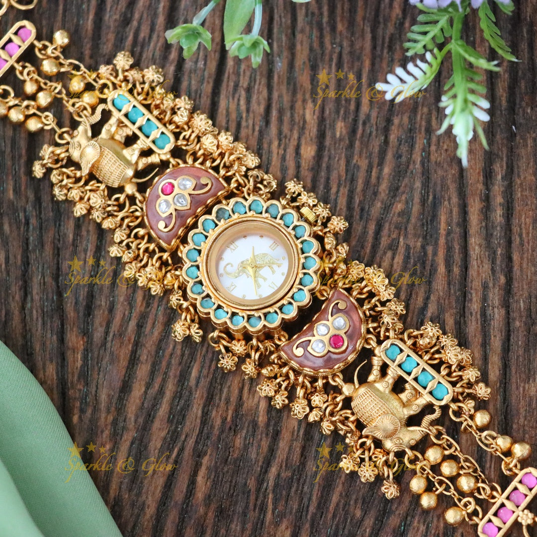 Exquisite Kashmiri Bracelet Watch - Heritage Design