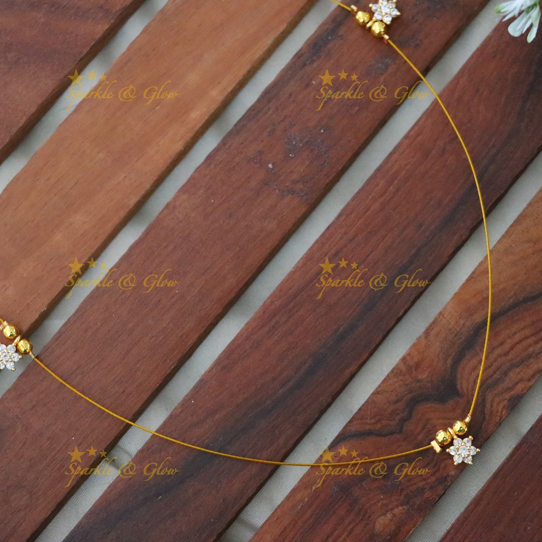 Exquisite Invisible Gold Necklace for Weddings