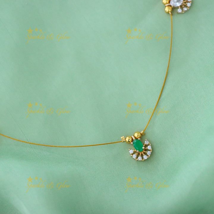Elegant Gold-Plated Short Necklace for Celebrations