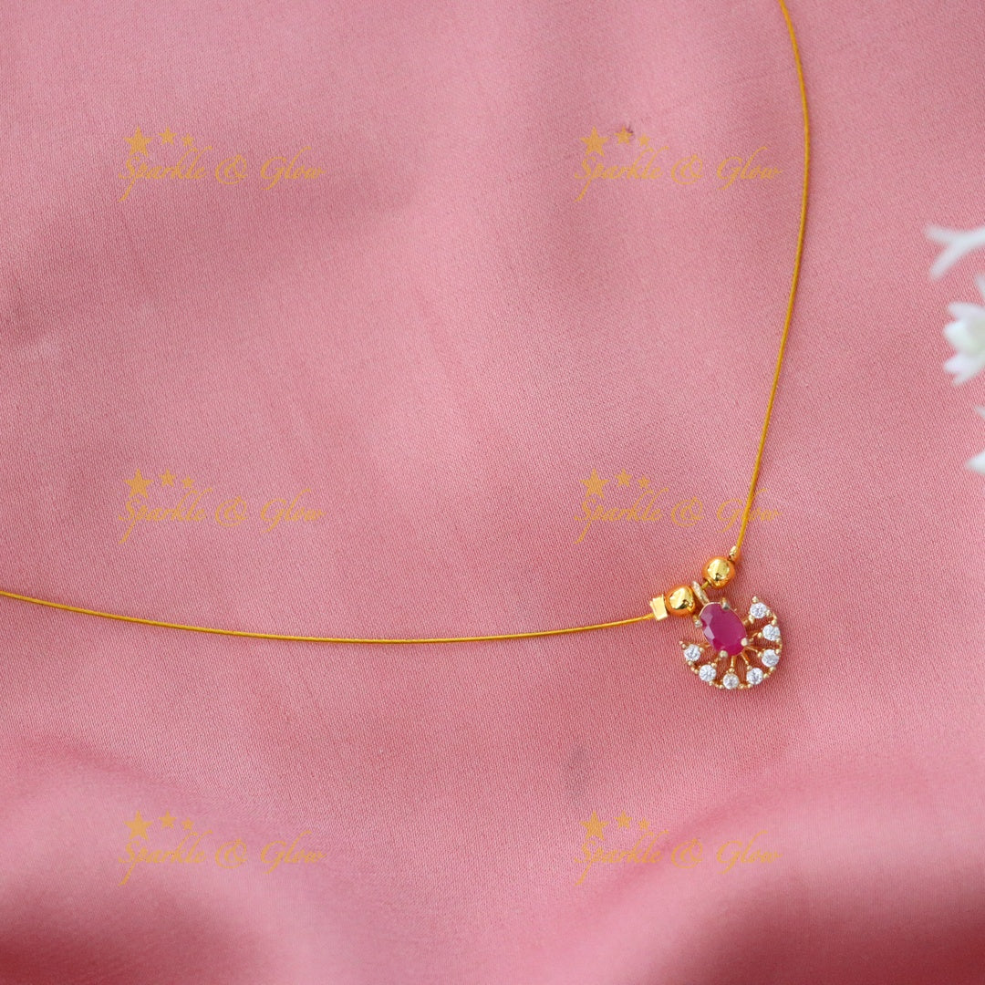 Elegant Gold-Plated Short Necklace for Celebrations