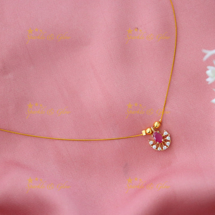 Elegant Gold-Plated Short Necklace for Celebrations