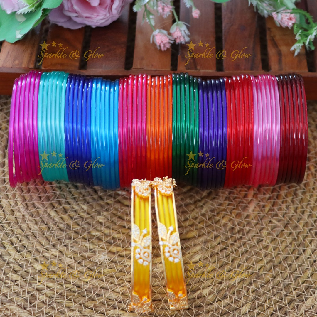 Multicolor Bangle Set for Weddings and Festivals