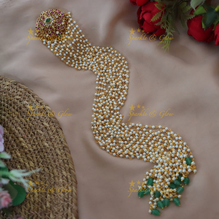 Radiant Gold Jada Billa with Pearl Detailing