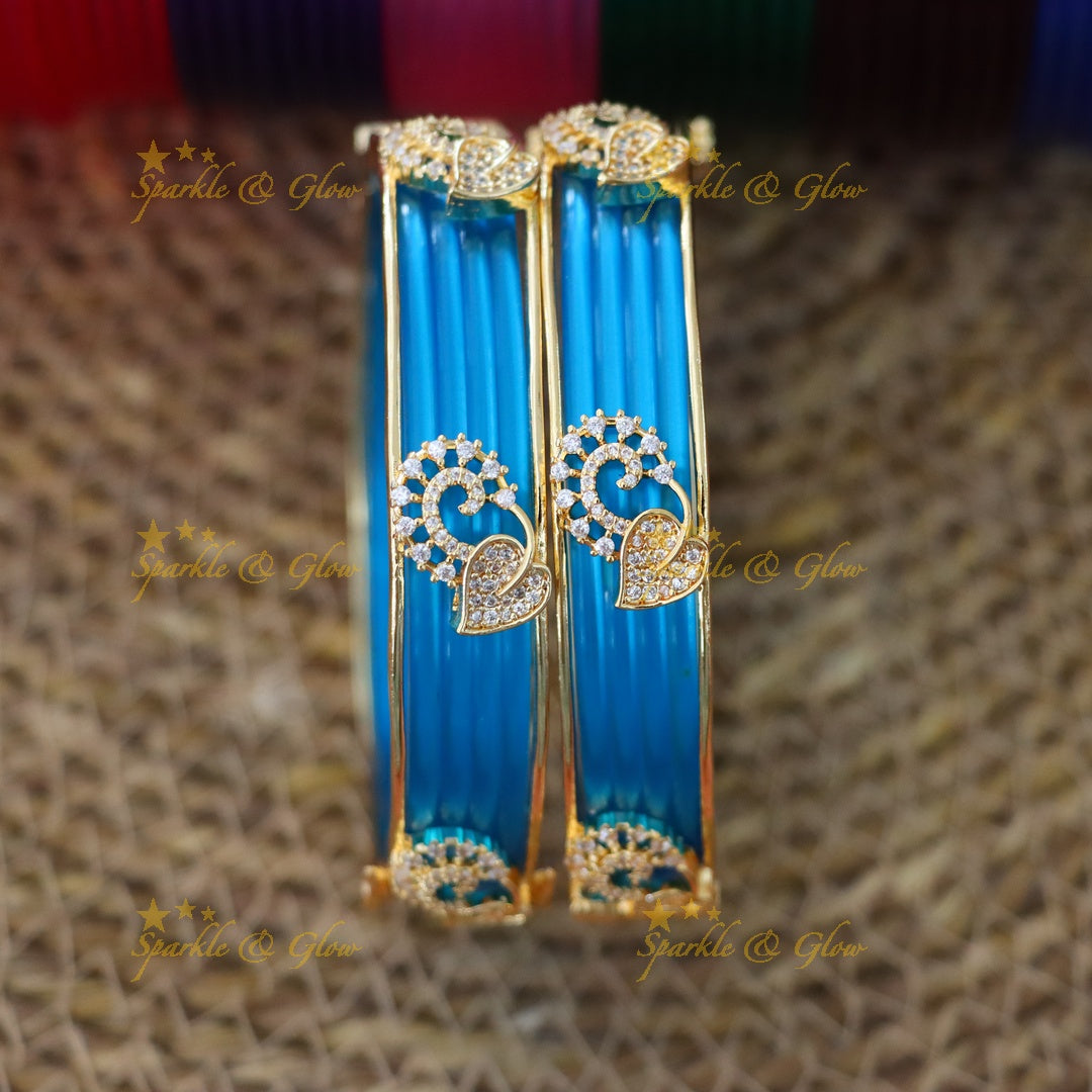 Sparkle & Glow: Festive American Diamond Bangles Collection