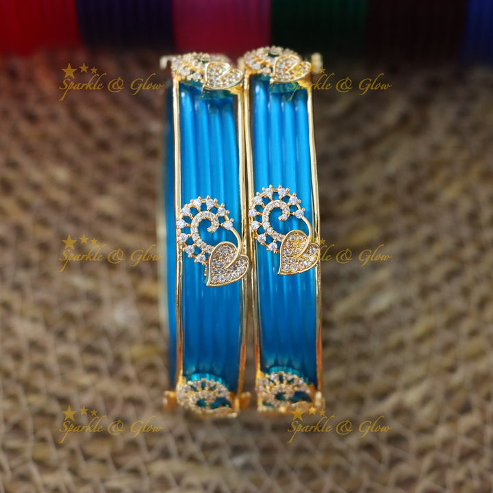 Sparkle & Glow: Festive American Diamond Bangles Collection