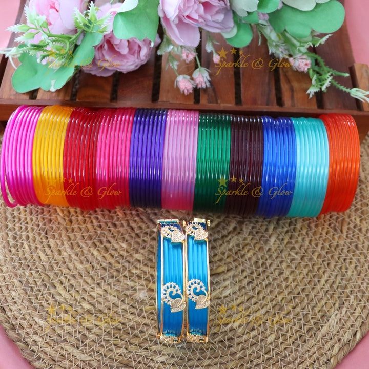Sparkle & Glow: Festive American Diamond Bangles Collection