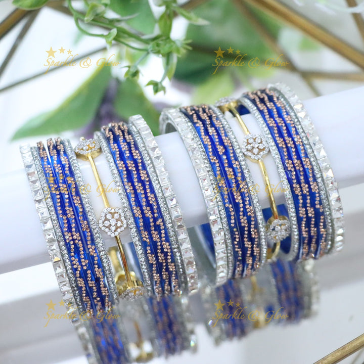 Sparkling AD Stone Bangles for Bridal Elegance
