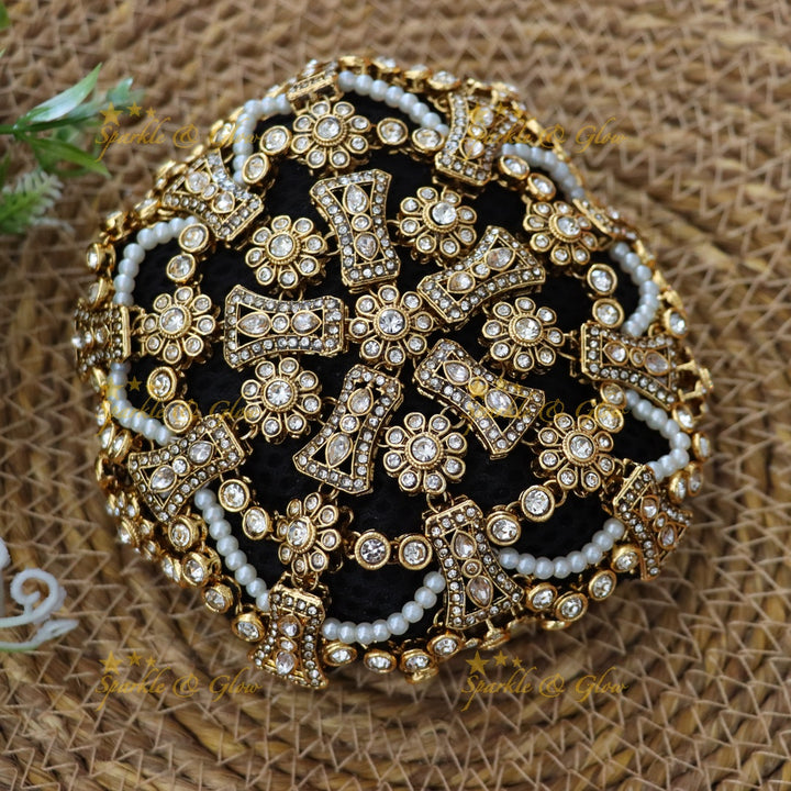 Exquisite Gold Bridal Hair Accessory - Sparkle & Glow