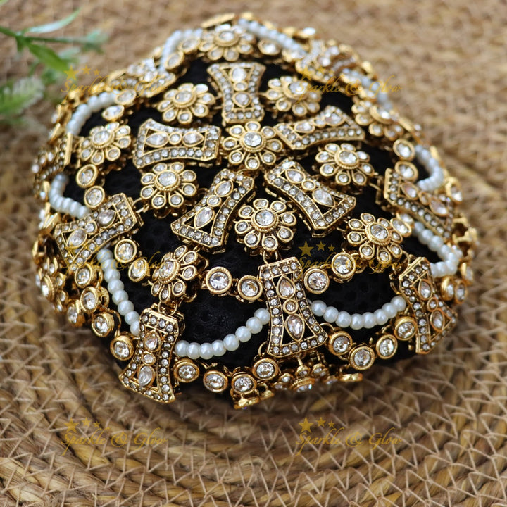 Exquisite Gold Bridal Hair Accessory - Sparkle & Glow