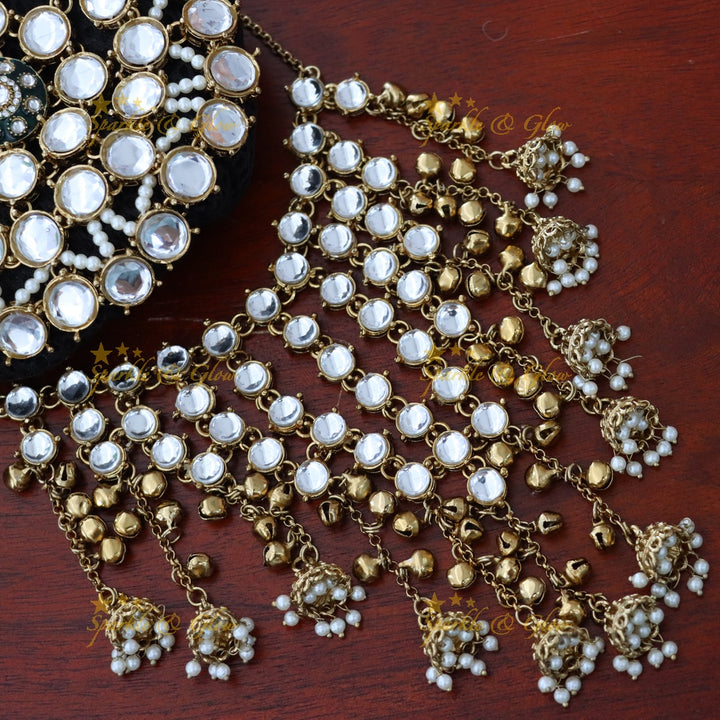 Premium Gold Festive Hair Bun Accessory for Weddings