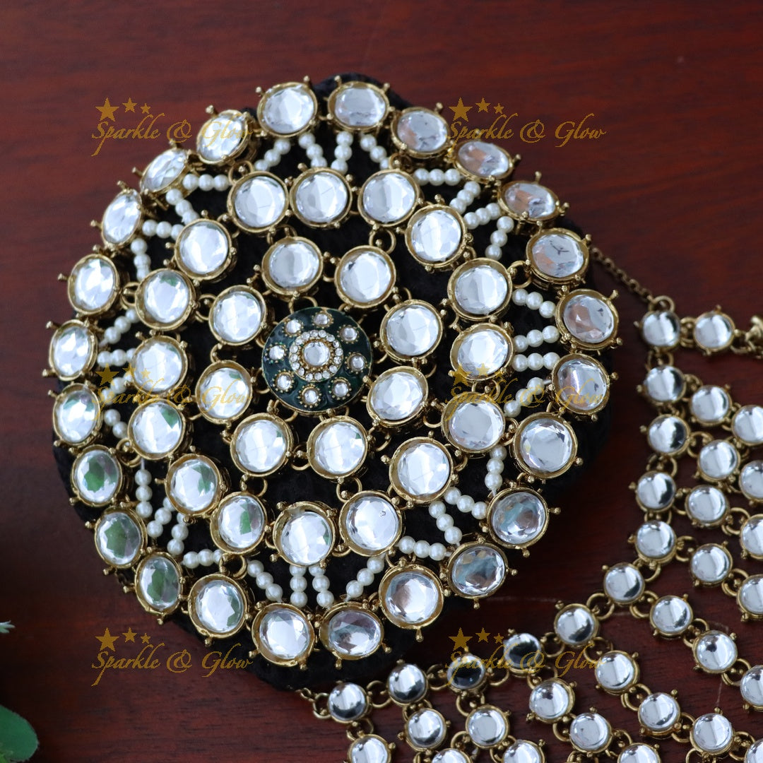 Premium Gold Festive Hair Bun Accessory for Weddings