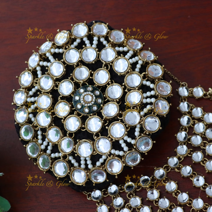 Premium Gold Festive Hair Bun Accessory for Weddings