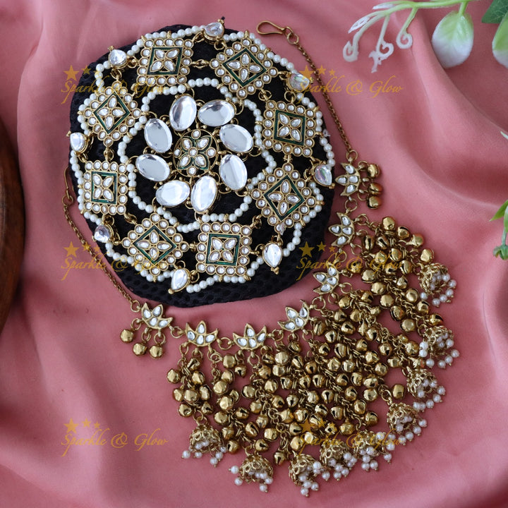 Gold-Plated Bridal Hair Bun Accessory for Weddings