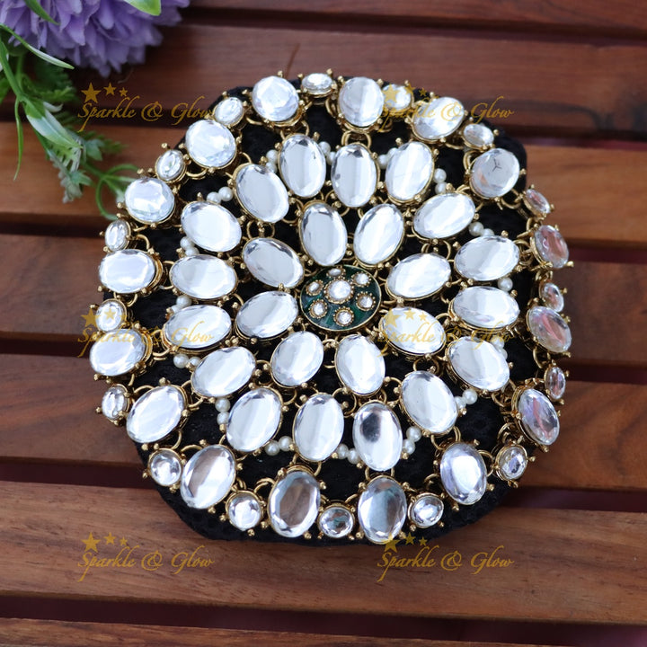 Exquisite Gold-Plated Festive Hair Bun Ornament